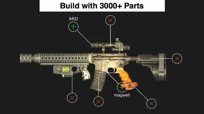 Unlock pistol hack for Gun Building 3